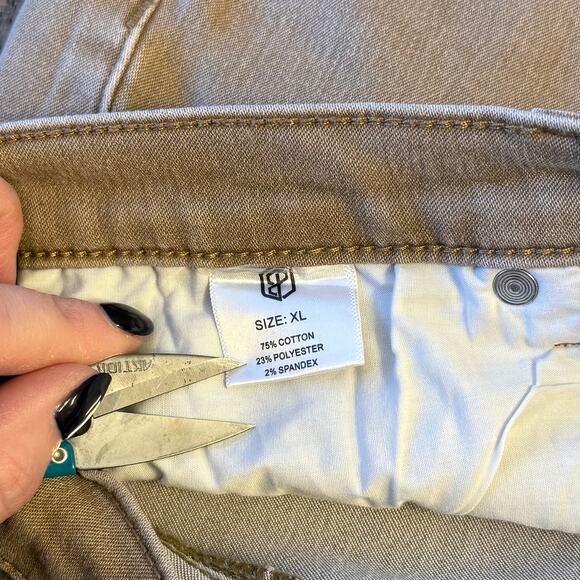 Born Primitive Short Flex Stretchy Jort 8” Raw Hem Denim CrossFit Khaki Men’s XL - Picture 8 of 10